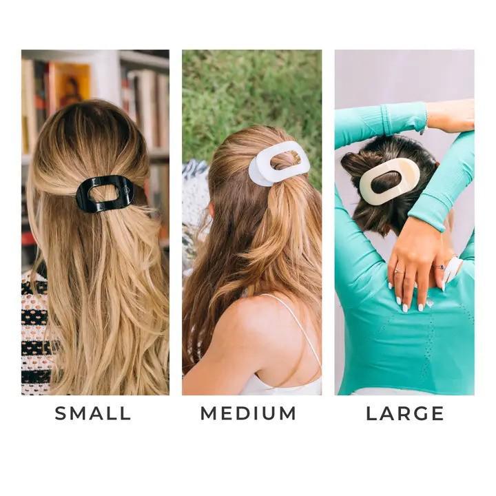 Flat Round Teleties Hair Clip