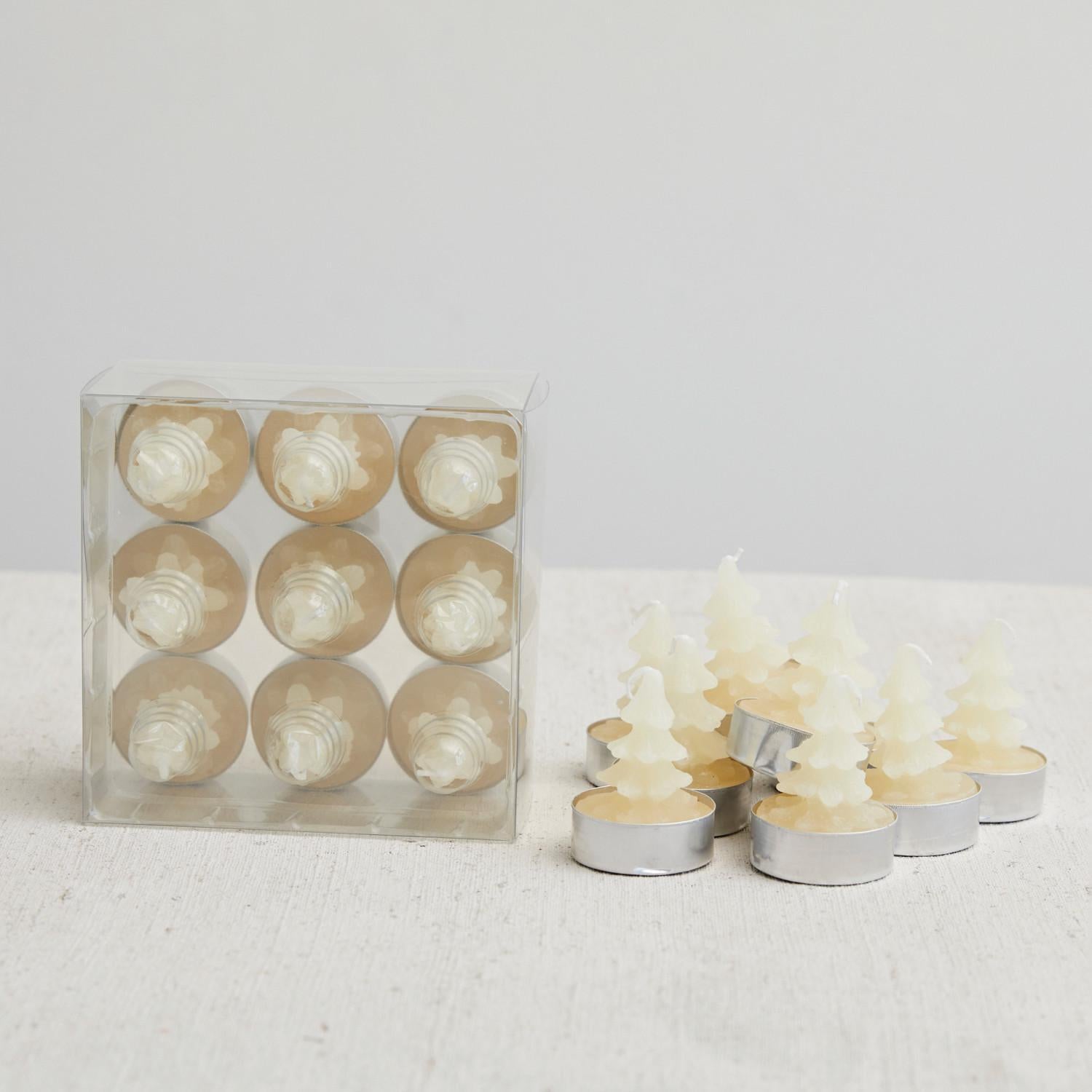 s/9 Unscented Tree Tealights, Eggnog Color