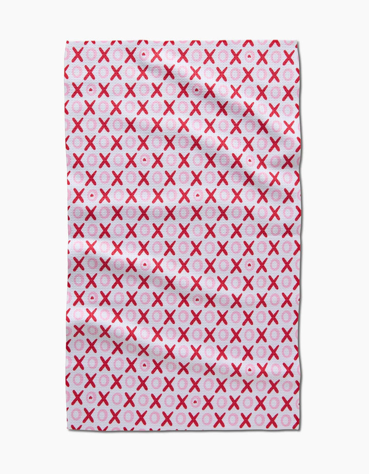 Geometry Tea Towel - Hearts/Flowers