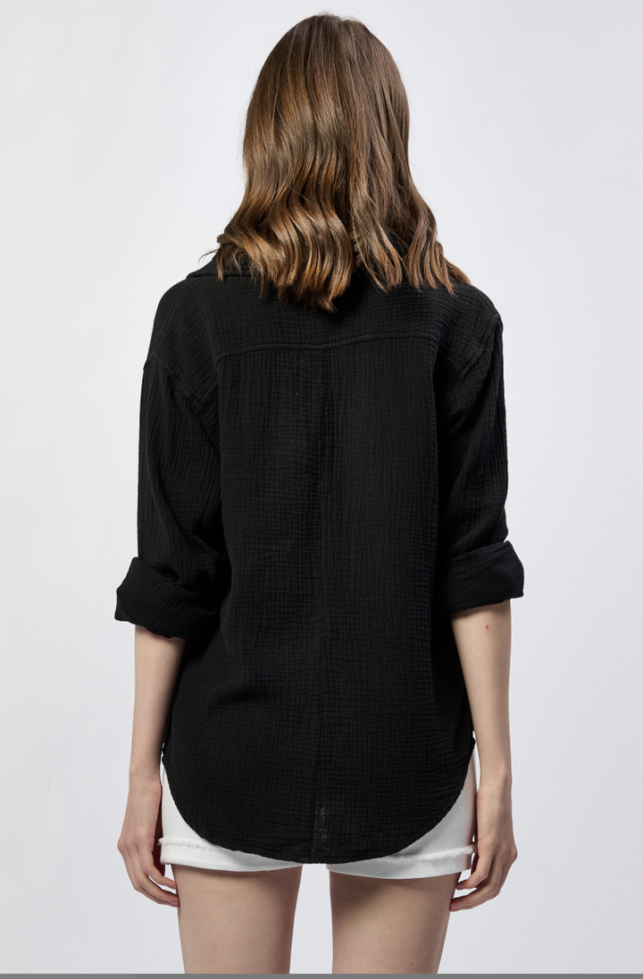 Black Gaia Poplin Shirt