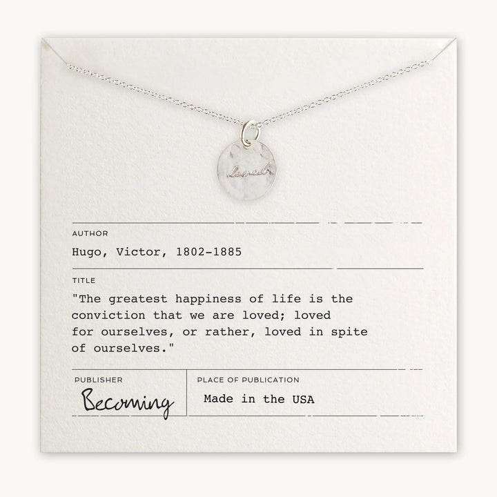 Becoming Necklace - Silver