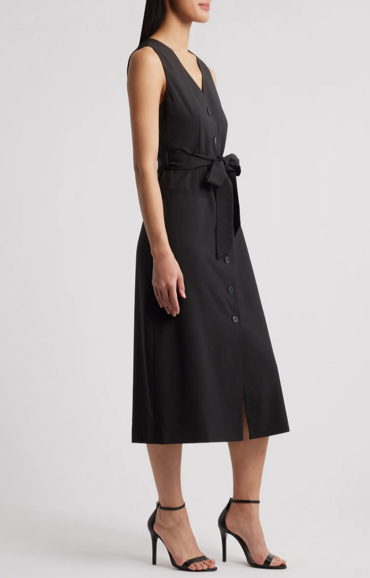 Belted Sundress Black