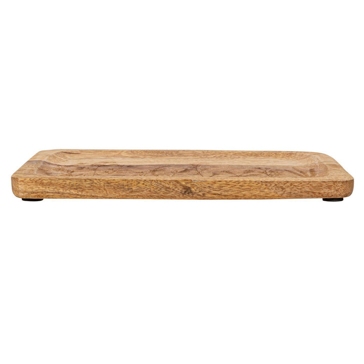 Mango Wood Tray w/ Botanicals