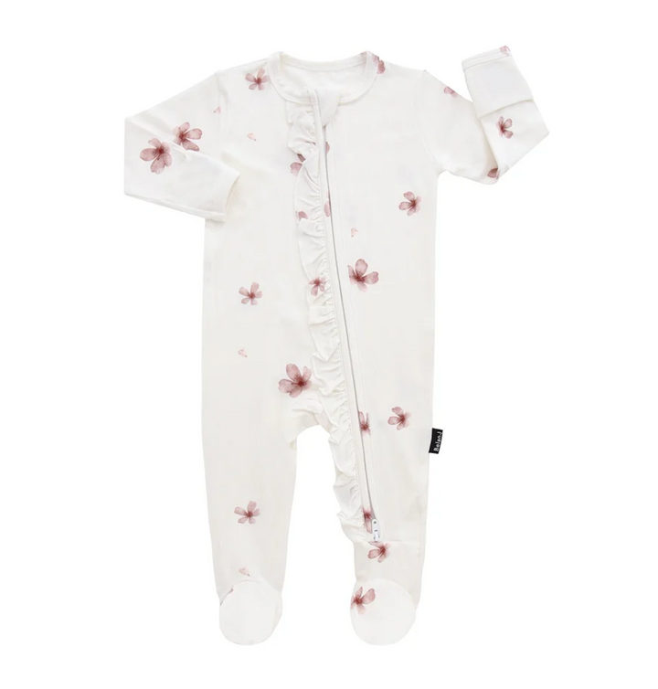 Petals Footed Zipper Sleeper