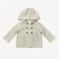 Stone Double Button Baby Coat