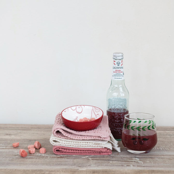Cherry Pattern Stoneware Bowl