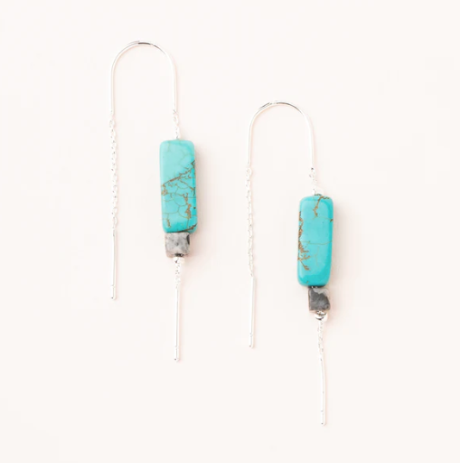 Rectangle Stone Earring - Scout Curated Wears