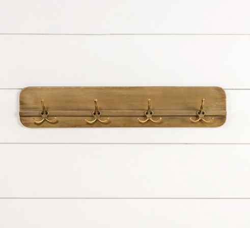25" Gold Wall Rack