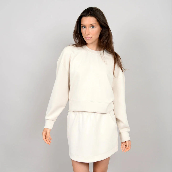 Lucie Crop Pullover Creamery
