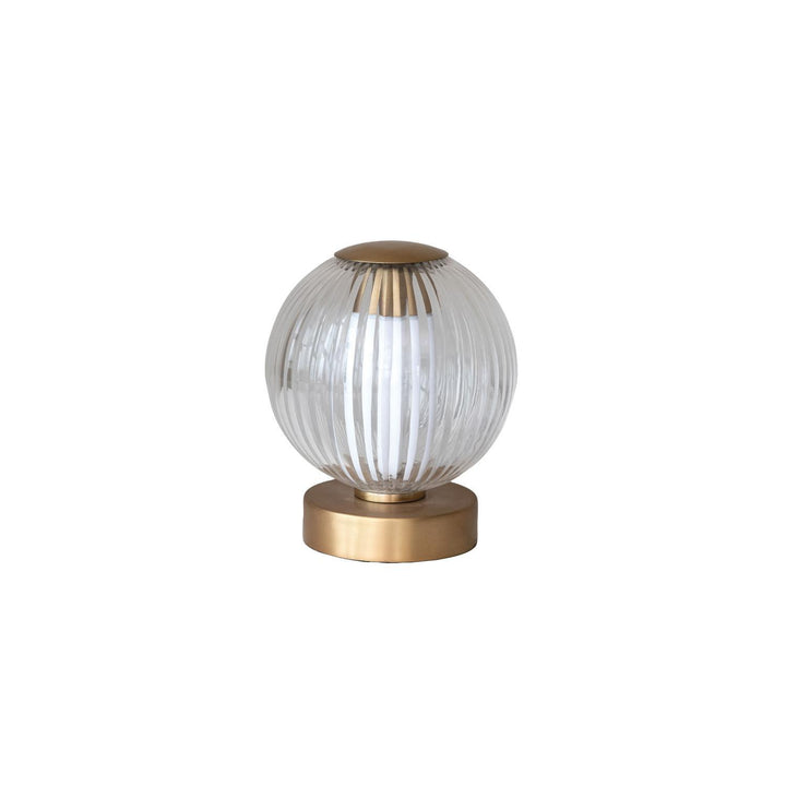 Glass & Metal LED Table Lamp w/ Touch Sensor