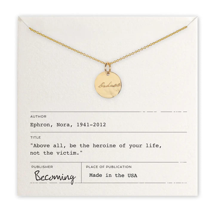 Becoming Necklace - Gold