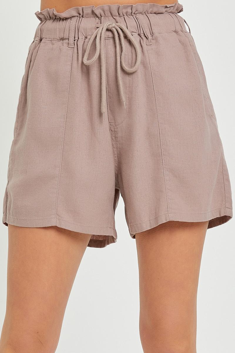 Rose Linen Shorts
