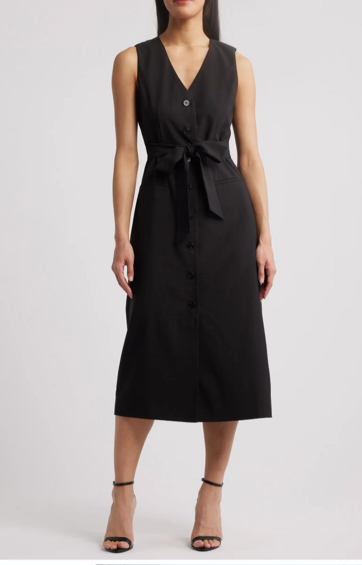 Belted Sundress Black