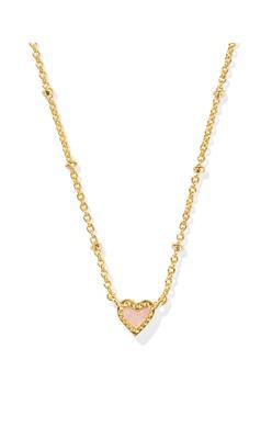 Kendra Scott Mini Ari Heart Satellite Short Pendant Necklace