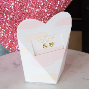 Mother's Day From the Heart Gift Box Earrings