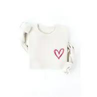 Heart Graphic Sweatshirt