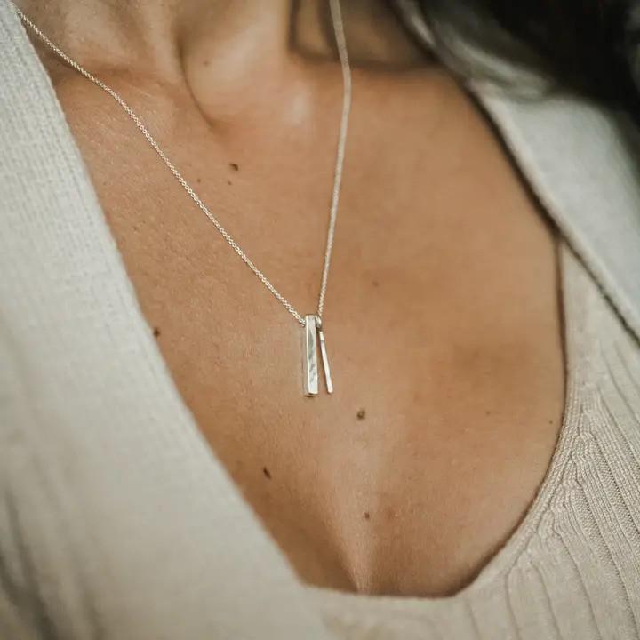 Through Thick & Thin Necklace - Silver + Gold Mixed