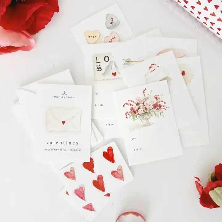S/12 Cards + Envelopes - emily lex