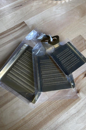 S/3 Graters, Gold Finish, HAND WASH