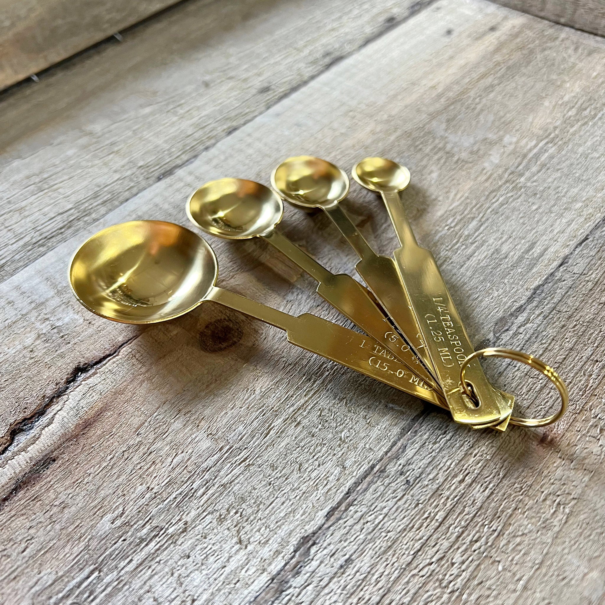s/4 Stainless Steel Measuring Spoons - White Birch Design Company