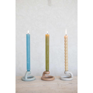 Black Twisted Taper Candles